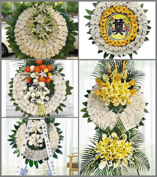 广东韶关市南雄市主田镇大坝村花圈速递